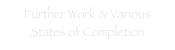 Further Work & Various States of Completion